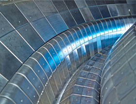 Auschnitt: Bodenplatten von ASDEX Upgrade