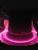 Plasma der Fusionsanlage